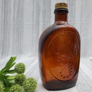 Vintage 1776 Log Cabin Syrup Bottle - Harvest